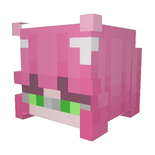 ZurgLand Minecraft avatar head, 3D render