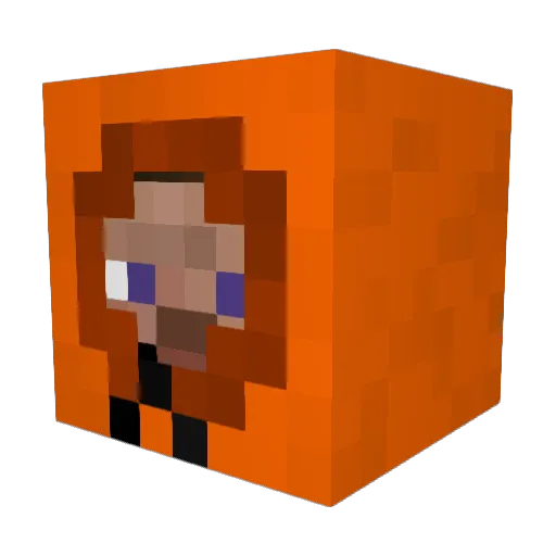 Zurkonwry Minecraft avatar head, 3D render