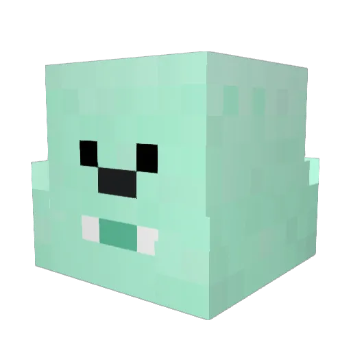 Zurkut_ Minecraft avatar head, 3D render