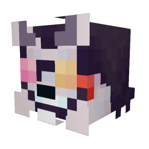 Zursser Minecraft avatar head, 3D render