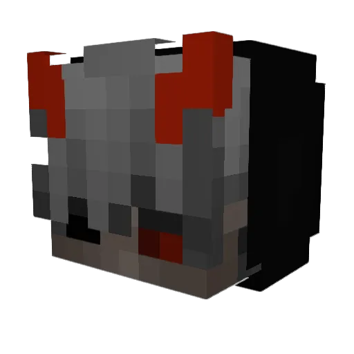 Zurtrox Minecraft avatar head, 3D render