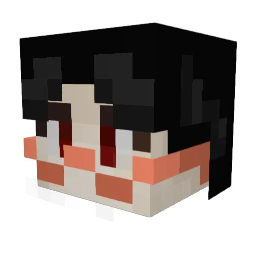 Zurumbatico Minecraft avatar head, 3D render