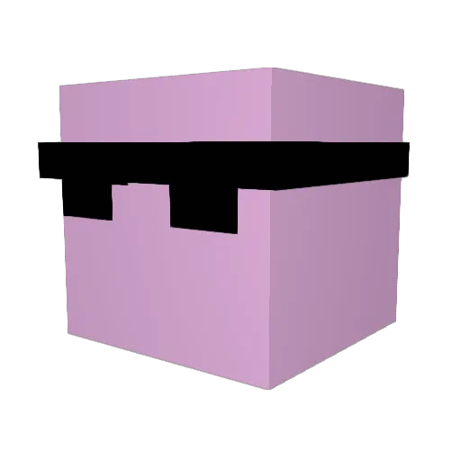 Zurxoo Minecraft avatar head, 3D render