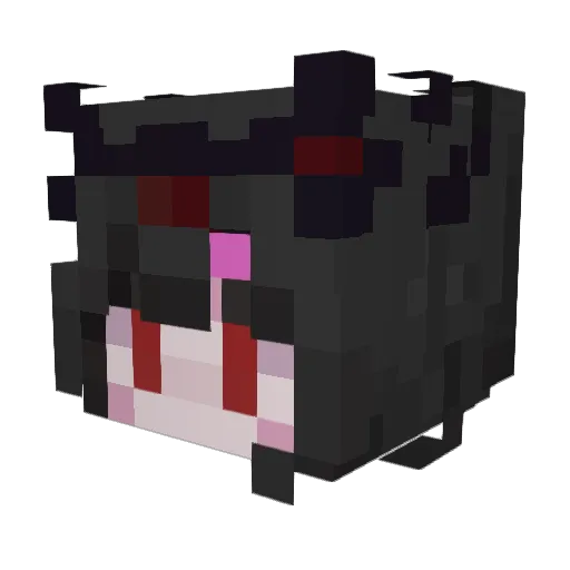 ZuryPamy Minecraft avatar head, 3D render