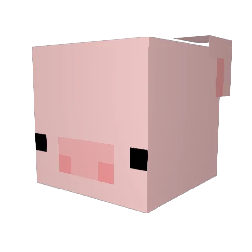 Zus_s Minecraft avatar head, 3D render