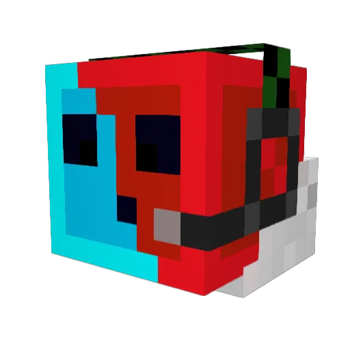 Zutaran Minecraft avatar head, 3D render