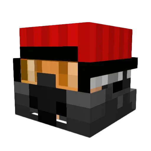 Zutley3 Minecraft avatar head, 3D render