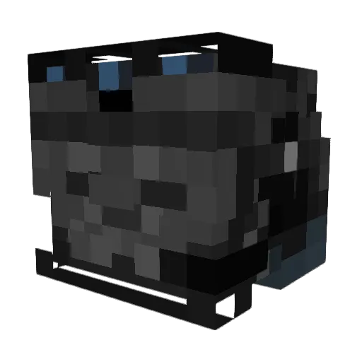 Zutokai Minecraft avatar head, 3D render