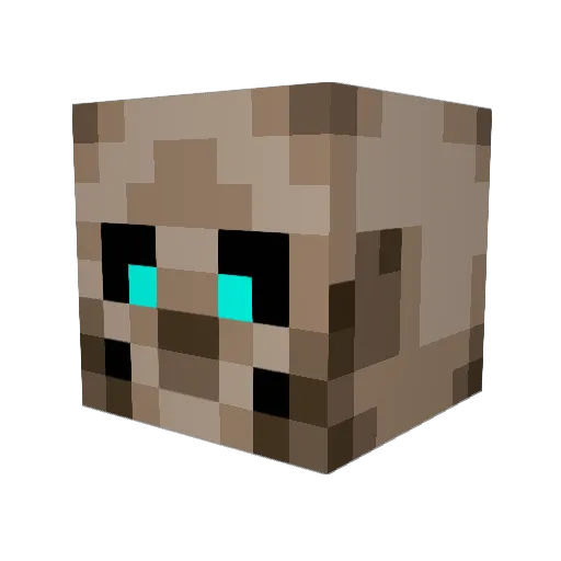 Zuurek Minecraft avatar head, 3D render