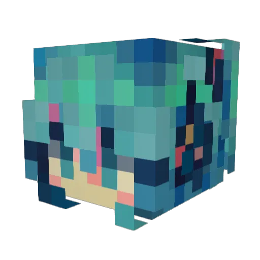Zuxel112 Minecraft avatar head, 3D render