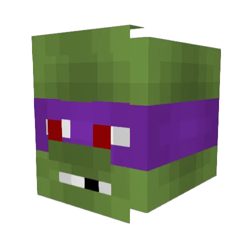 Zuxh1s Minecraft avatar head, 3D render