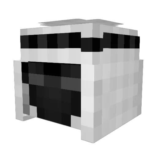 Zuyo Minecraft avatar head, 3D render