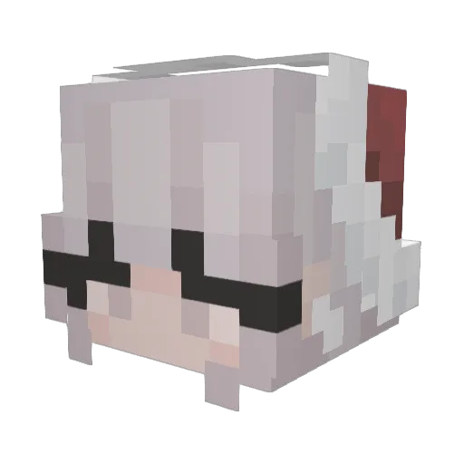 Zuza01 Minecraft avatar head, 3D render