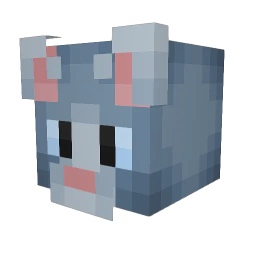 Zuza_CK Minecraft avatar head, 3D render