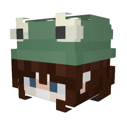 Zuza_Forever Minecraft avatar head, 3D render