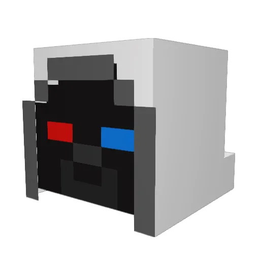 Zuzahi Minecraft avatar head, 3D render