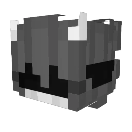 ZuziaMordko Minecraft avatar head, 3D render
