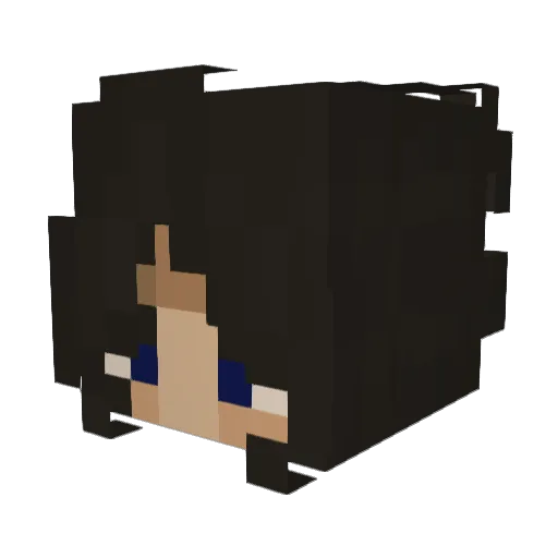 Zuzia_str Minecraft avatar head, 3D render