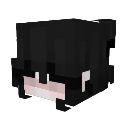 Zuziaa Minecraft avatar head, 3D render