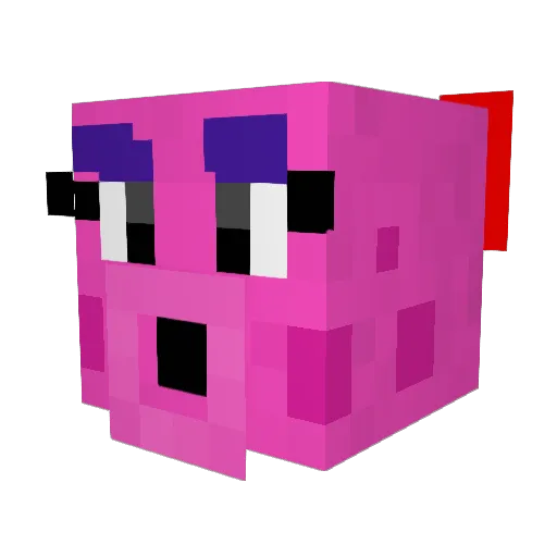 ZuzuRivinez Minecraft avatar head, 3D render