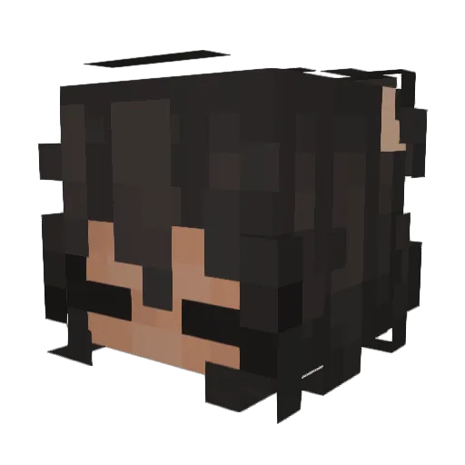 Zuzyxy Minecraft avatar head, 3D render
