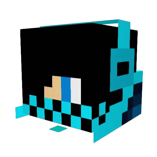 Zverina123 Minecraft avatar head, 3D render