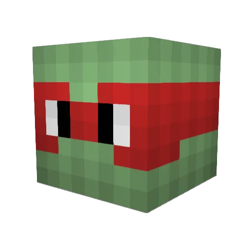 Zvikson Minecraft avatar head, 3D render
