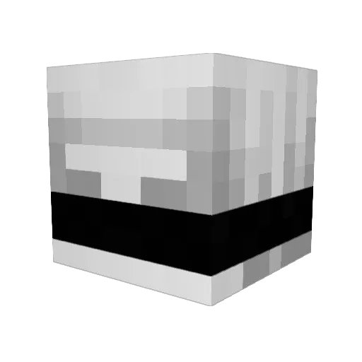 ZvishYT Minecraft avatar head, 3D render