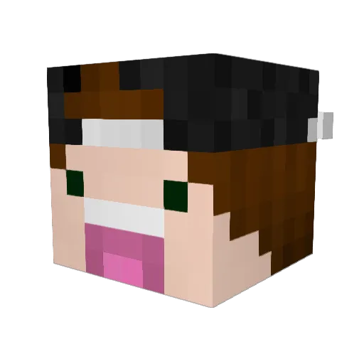 Zvnko Minecraft avatar head, 3D render