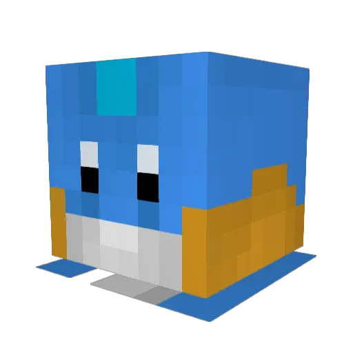 Zvoncic Minecraft avatar head, 3D render