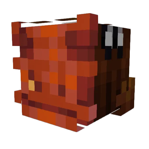 Zvonoc Minecraft avatar head, 3D render