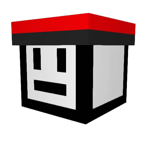 Zwaglou Minecraft avatar head, 3D render