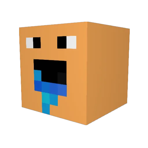 ZwalGo Minecraft avatar head, 3D render