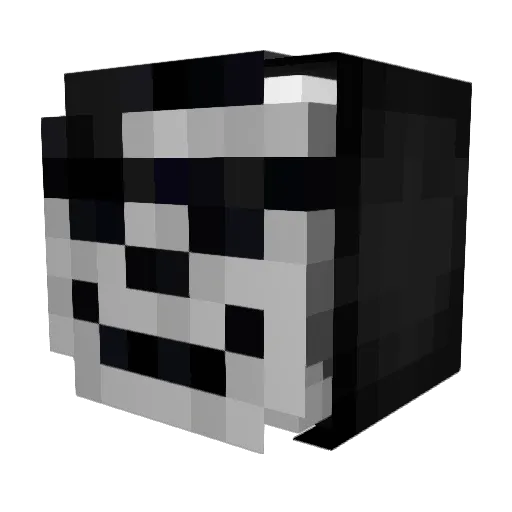 ZweiVierNullAcht Minecraft avatar head, 3D render