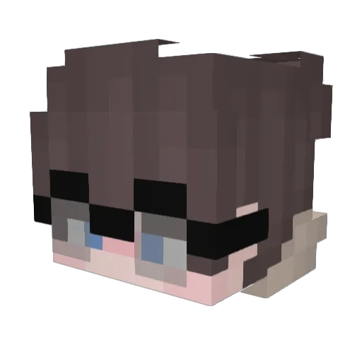 Zweihander10 Minecraft avatar head, 3D render