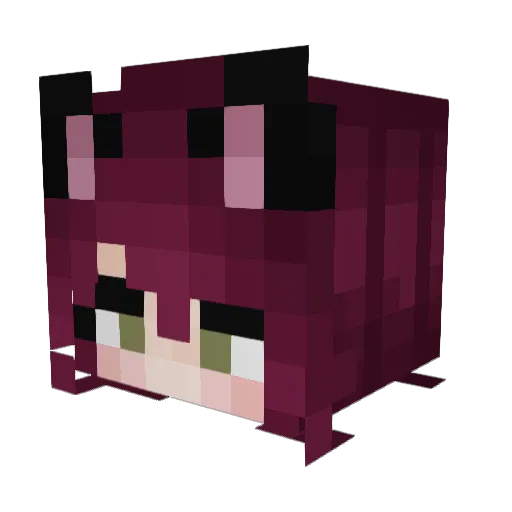 Zweihanz Minecraft avatar head, 3D render