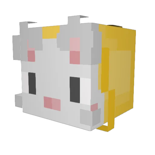 Zweihornn Minecraft avatar head, 3D render