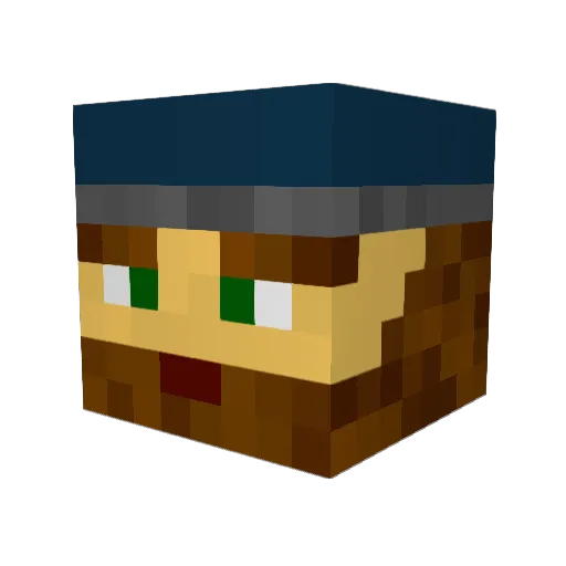 Zweistein28 Minecraft avatar head, 3D render