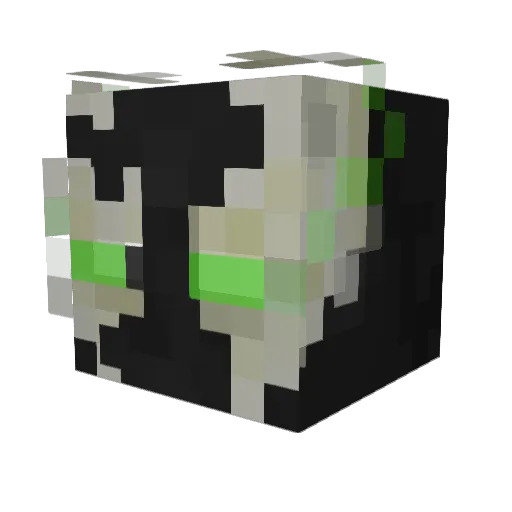 Zweite Minecraft avatar head, 3D render