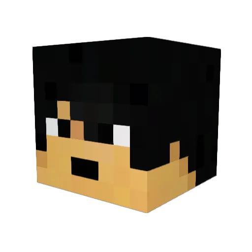 Zwen_ Minecraft avatar head, 3D render