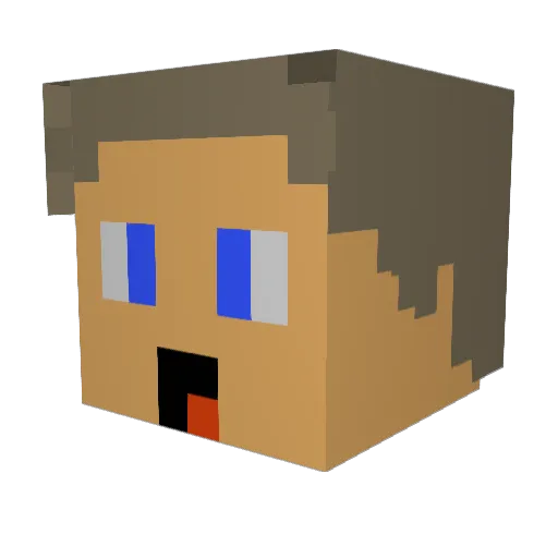 Zwergenlord123 Minecraft avatar head, 3D render
