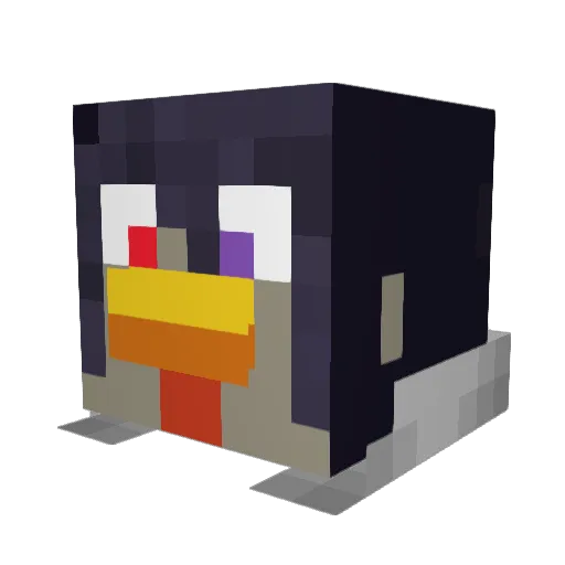 Zwero000 Minecraft avatar head, 3D render
