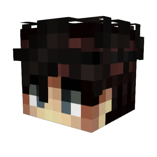 ZwervYT Minecraft avatar head, 3D render