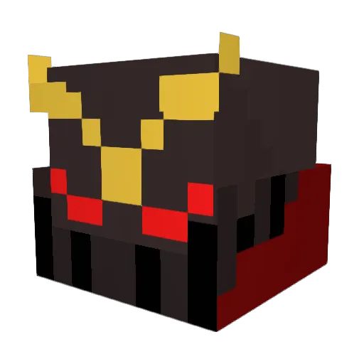 Zwieee Minecraft avatar head, 3D render