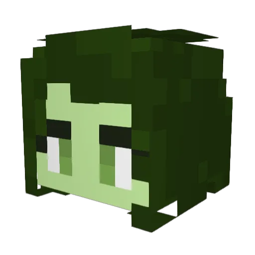 Zwigmaster Minecraft avatar head, 3D render
