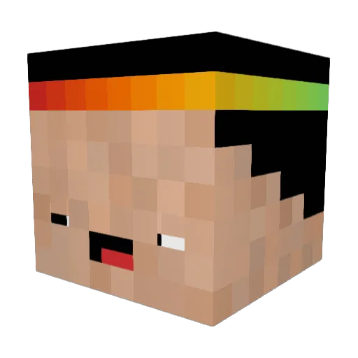 Zwijka7 Minecraft avatar head, 3D render
