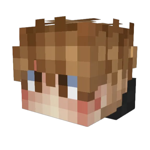 ZwirnABC123 Minecraft avatar head, 3D render