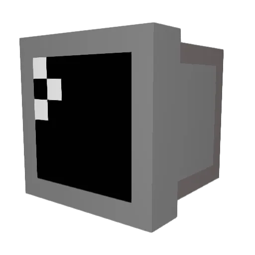 Zwoez Minecraft avatar head, 3D render