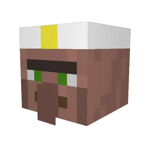 Zwoomyo Minecraft avatar head, 3D render
