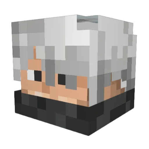 Zwytch Minecraft avatar head, 3D render